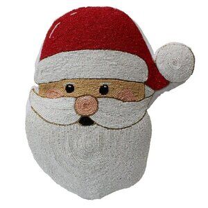 New Beaded Santa Claus Christmas Decorative Christmas Pillow 14" X 17"